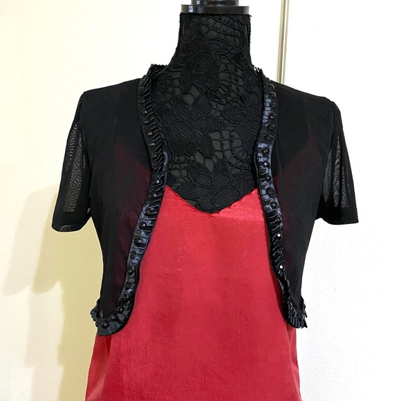 Isabel London see through sequins bolero - Picture 5 of 11